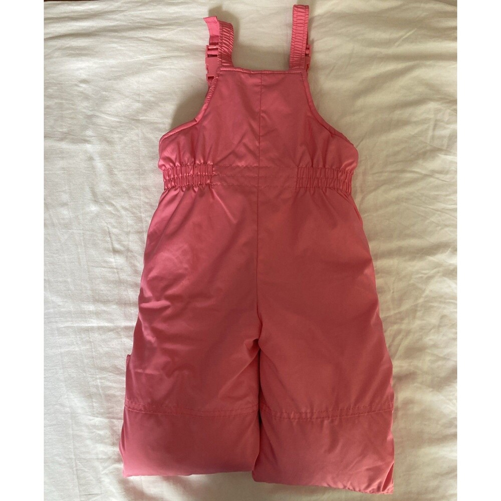 4T Carter’s Performance Bib Overall Snow Pants Pink ~ Adjust Suspenders - Picture 2 of 6